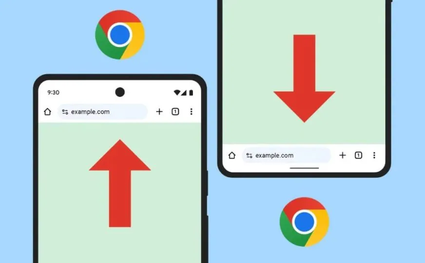 Google добавила в Chrome для Android функцию перемещения адресной строки вниз