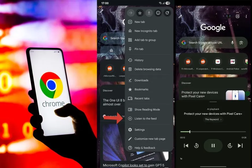 Google Chrome для Android добавил голосовое воспроизведение новостной ленты Discover