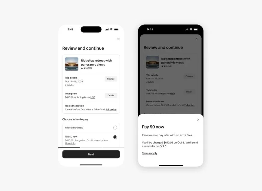 Airbnb запускает опцию бронирования без предоплаты для пользователей в США