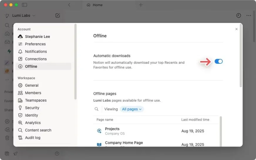 Notion запустил полноценный офлайн-режим для работы без интернета