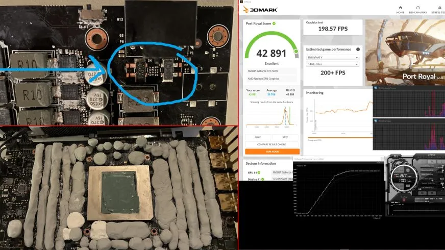 Оверклокер разогнал NVIDIA RTX 5090 до топ-10 3DMark с воздушным охлаждением