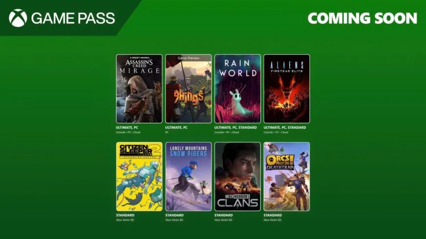 Ігри, які з’являться та зникнуть у Xbox Game Pass у серпні 2025 року