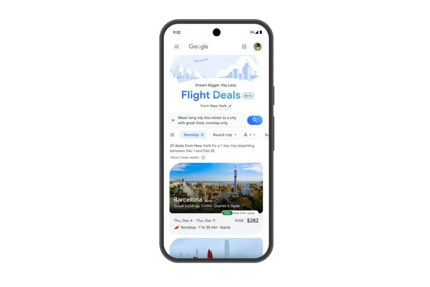 Google внедряет ИИ в поиск авиабилетов на фоне усиления антимонопольного контроля