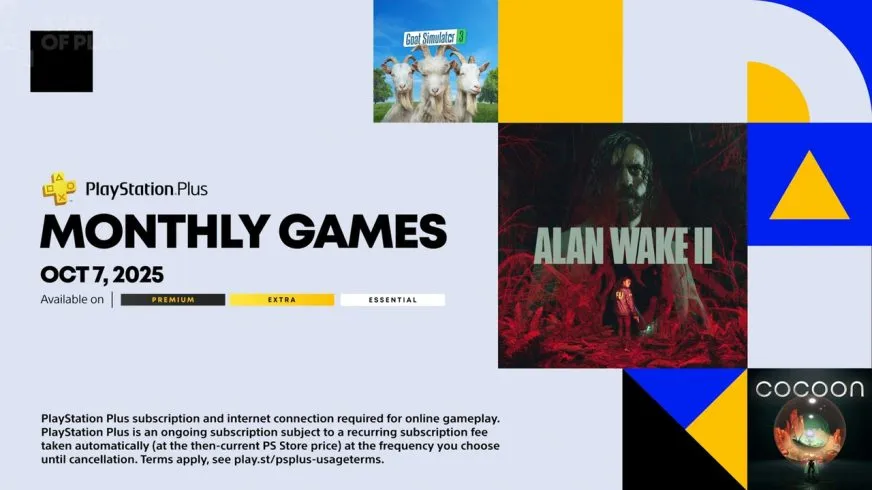 Які безкоштовні ігри отримають користувачі PS Plus у жовтні 2025 року
