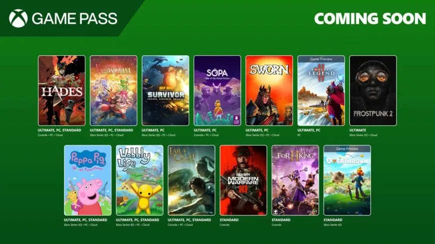 Нові ігри Xbox Game Pass: що додадуть і видалять у вересні 2025 року