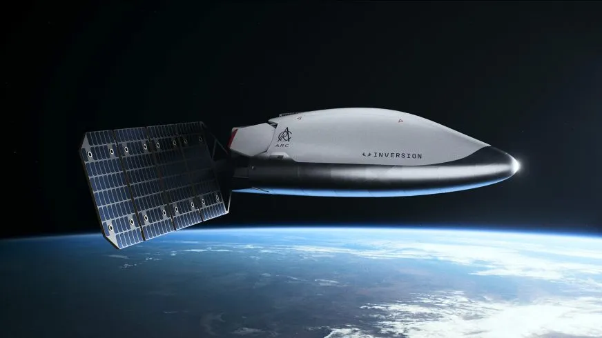 Космический аппарат Arc от Inversion будет доставлять грузы в любую точку мира за час