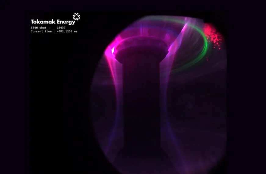 Tokamak Energy показала уникальные кадры термоядерного синтеза в реакторе ST40