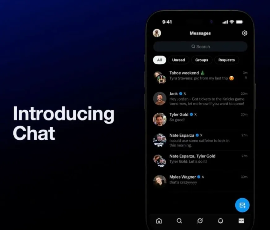 Илон Маск представил мессенджер Chat с защищенными сообщениями в X