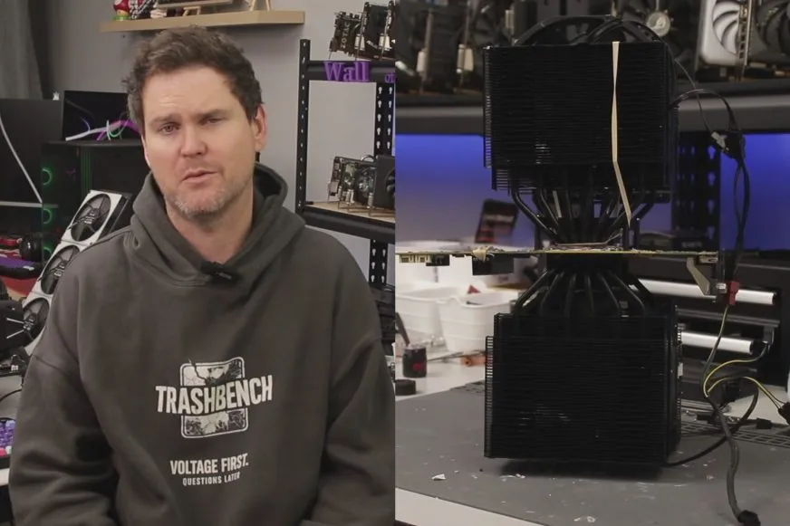 Моддер встановив два баштових кулери на NVIDIA RTX 2060, знизивши температуру на 35°C