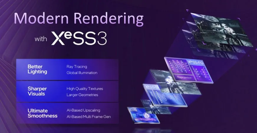 Генерація кількох кадрів XeSS 3 MFG стала доступною на відеокартах Intel Arc та в іграх з підтримкою XeSS 2