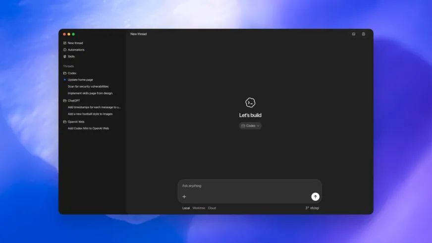 OpenAI представила приложение Codex для MacOS с поддержкой нескольких AI-агентов