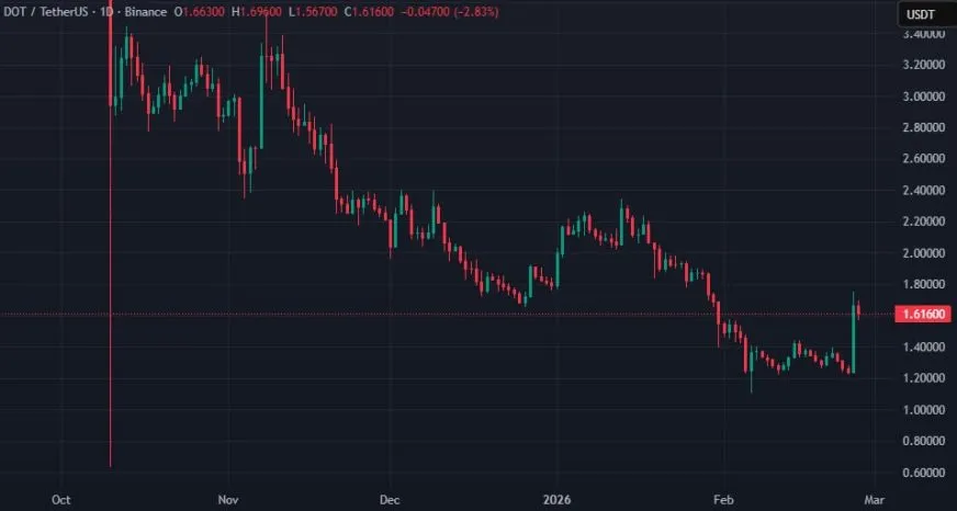 Polkadot (DOT) зріс на понад 40%: основні причини стрімкого зростання курсу