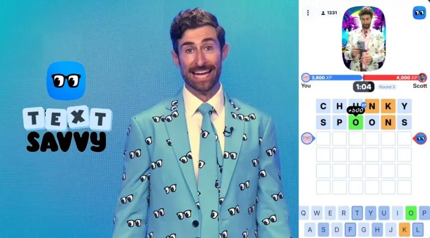 Скотт Роговскі повертається з мобільною грою TextSavvy – новий інтерактивний шоу-додаток