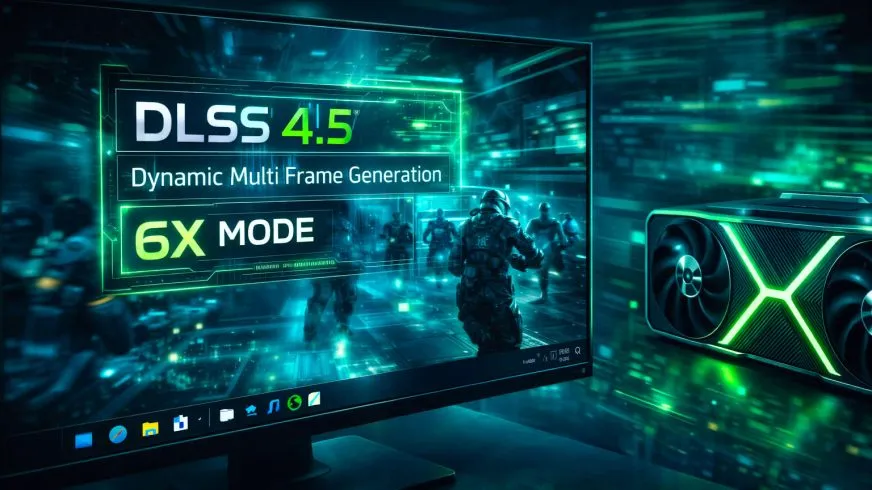 NVIDIA DLSS 4.5 забезпечує приріст продуктивності до 35% у 4K та підтримує генерацію до 6× кадрів