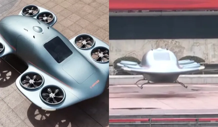 Китай представил первый в мире eVTOL-«тарелку» с дальностью 1000 км и бесшумным взлетом
