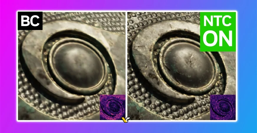 Nvidia Neural Texture Compression: скорочення VRAM у 6 разів без втрати якості