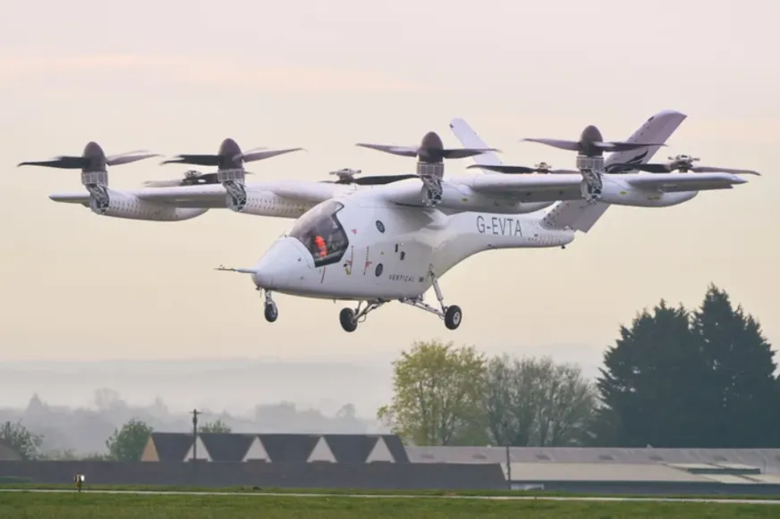 Британское eVTOL-такси VX4 впервые выполнило полный пилотируемый переходный полет в Европе