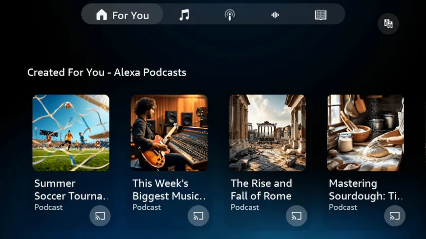 Amazon представила функцію Alexa Podcasts для створення подкастів на замовлення