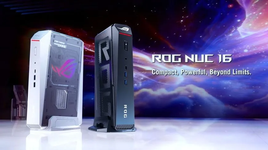ASUS представила самый мощный мини-ПК ROG NUC 16 с процессором Intel Core Ultra 9